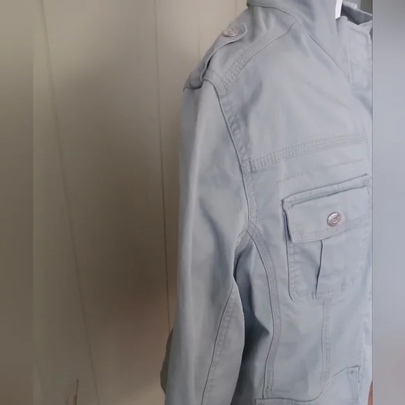 Women's Kensie Lightweight Zip-Up Utility XL Desert Sage.  NWT - Picture 5 of 8